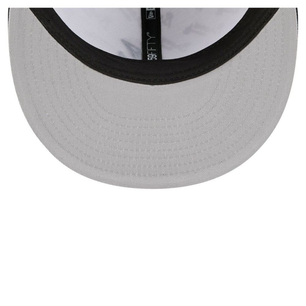 Atlanta Braves Repeat 59FIFTY Fitted Hat White/Navy | New Era