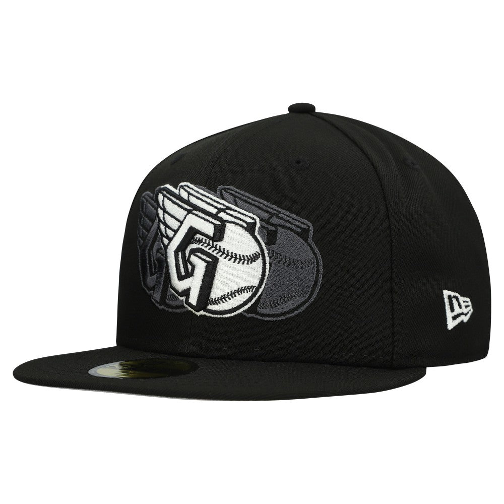 Cleveland Guardians Tri-Hit 59FIFTY Fitted Hat Black | New Era