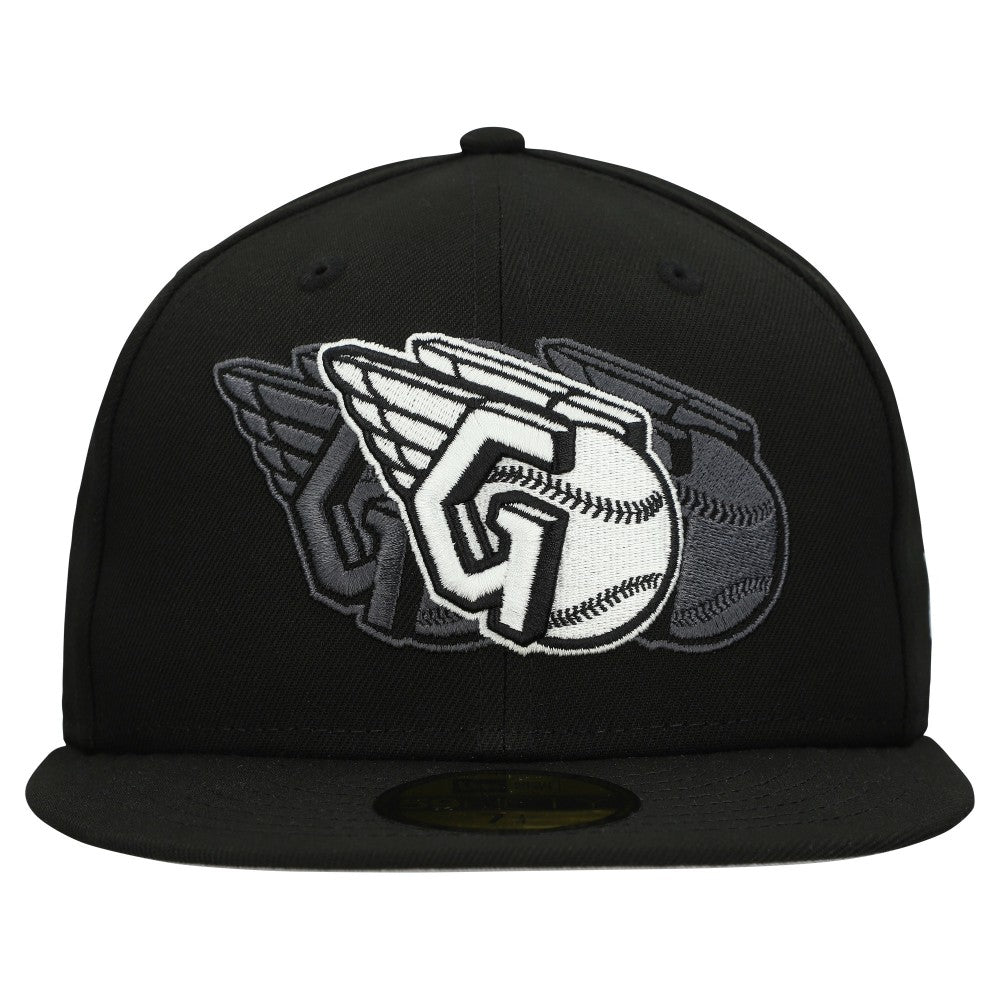 Cleveland Guardians Tri-Hit 59FIFTY Fitted Hat Black | New Era