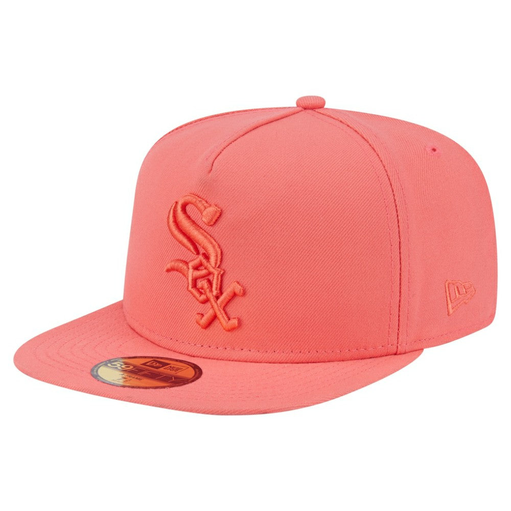 Chicago White Sox Color Pack A-Frame 59FIFTY Fitted Hat Coral | New Era