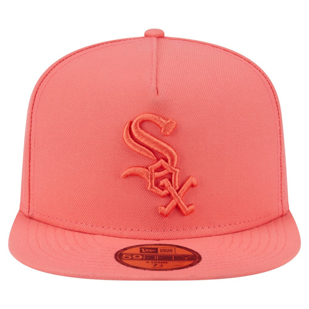 Chicago White Sox Color Pack A-Frame 59FIFTY Fitted Hat Coral | New Era