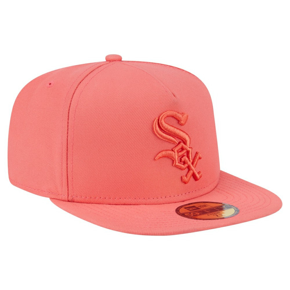 Chicago White Sox Color Pack A-Frame 59FIFTY Fitted Hat Coral | New Era