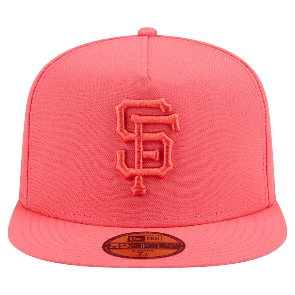 San Francisco Giants Color Pack A-Frame 59FIFTY Fitted Hat Coral | New Era