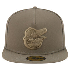 Baltimore Orioles Color Pack A-Frame 59FIFTY Fitted Hat Olive | New Era