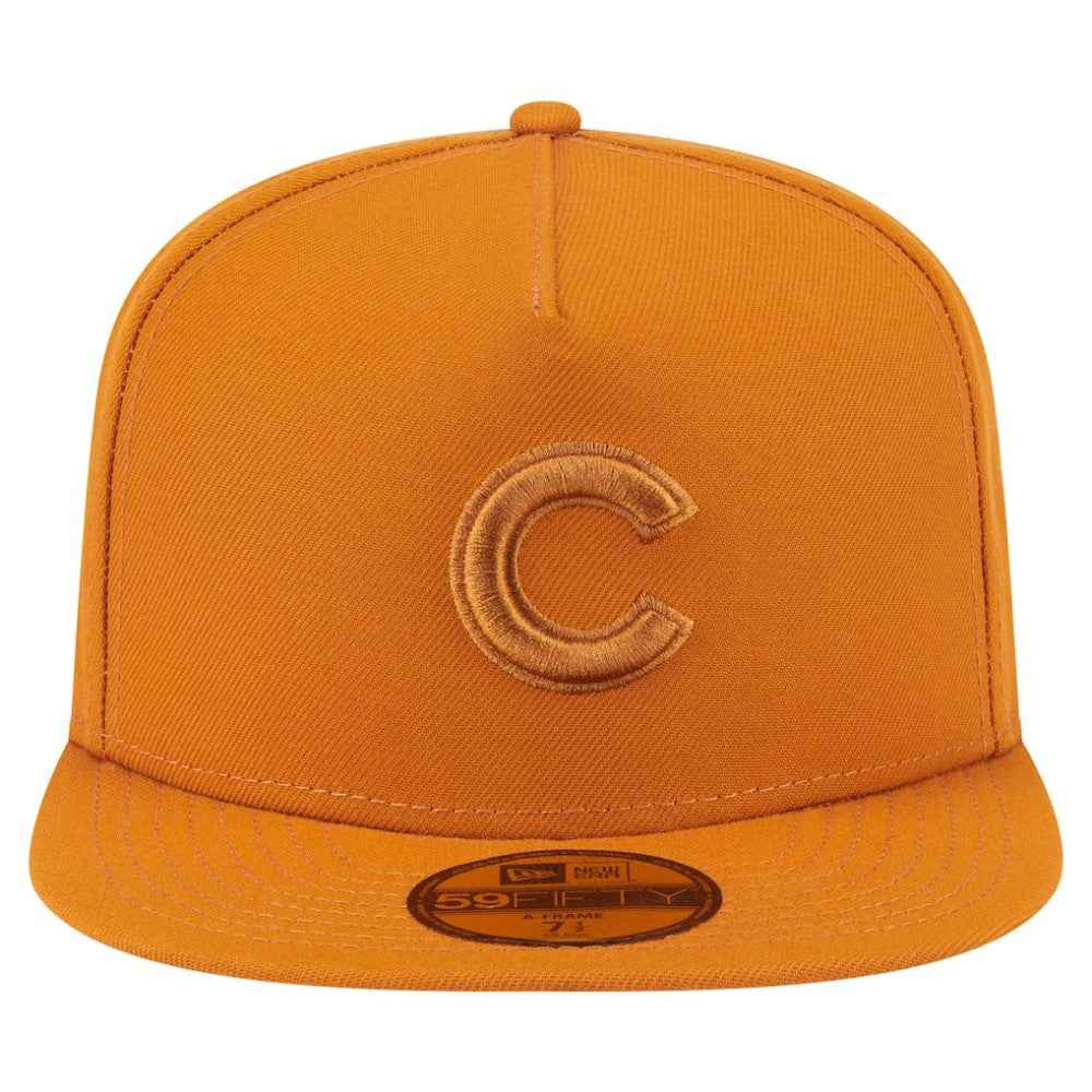 Chicago Cubs Color Pack A-Frame 59FIFTY Fitted Hat Orange | New Era
