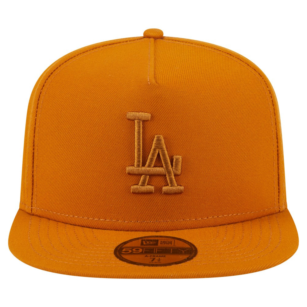 Los Angeles Dodgers Color Pack A-Frame 59FIFTY Fitted Hat Orange | New Era