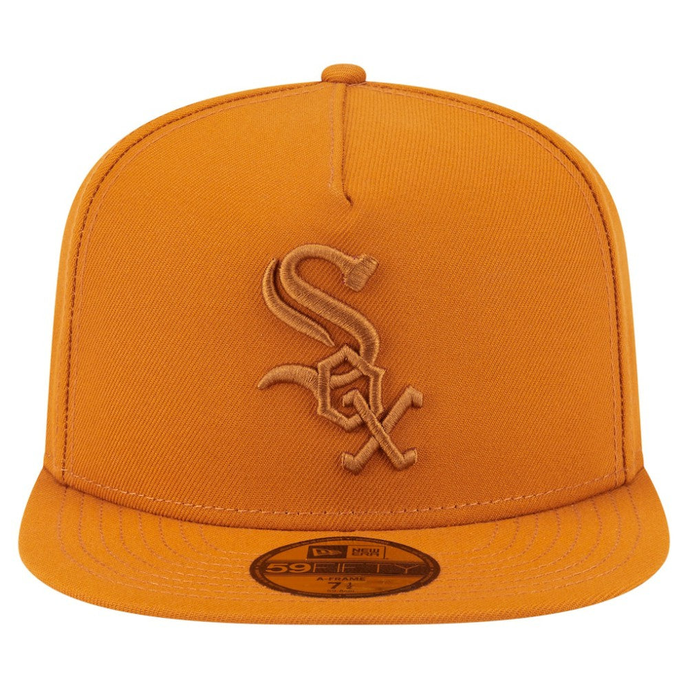 Chicago White Sox Color Pack A-Frame 59FIFTY Fitted Hat Orange | New Era