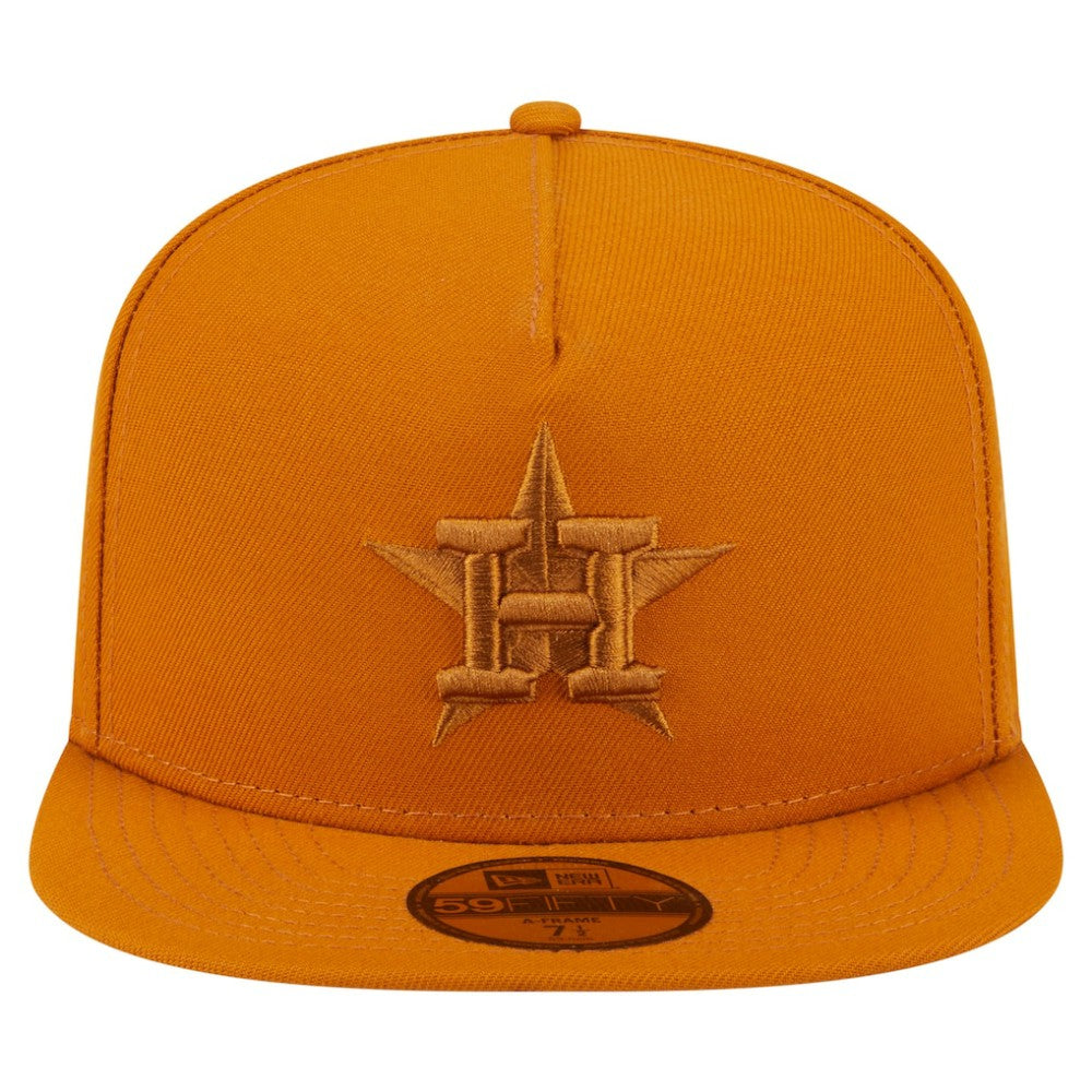 Houston Astros Color Pack A-Frame 59FIFTY Fitted Hat Orange | New Era