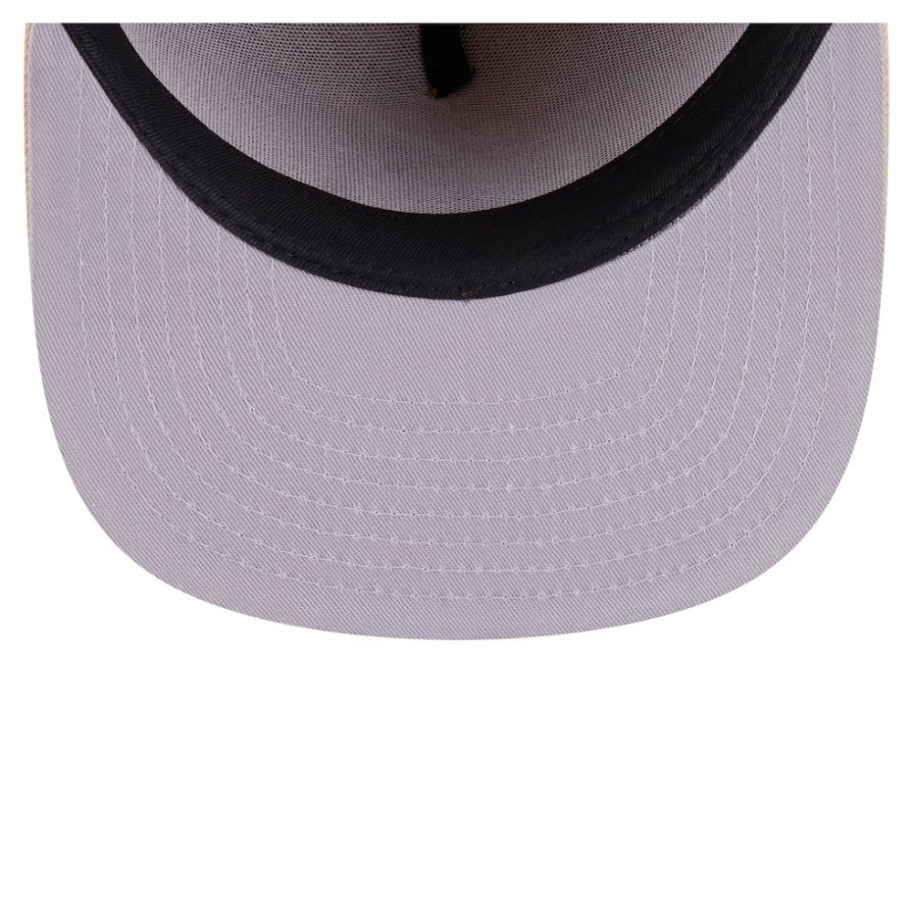 Atlanta Braves Two-Tone Color Pack A-Frame 59FIFTY Fitted Hat Orange/Light Beige | New Era