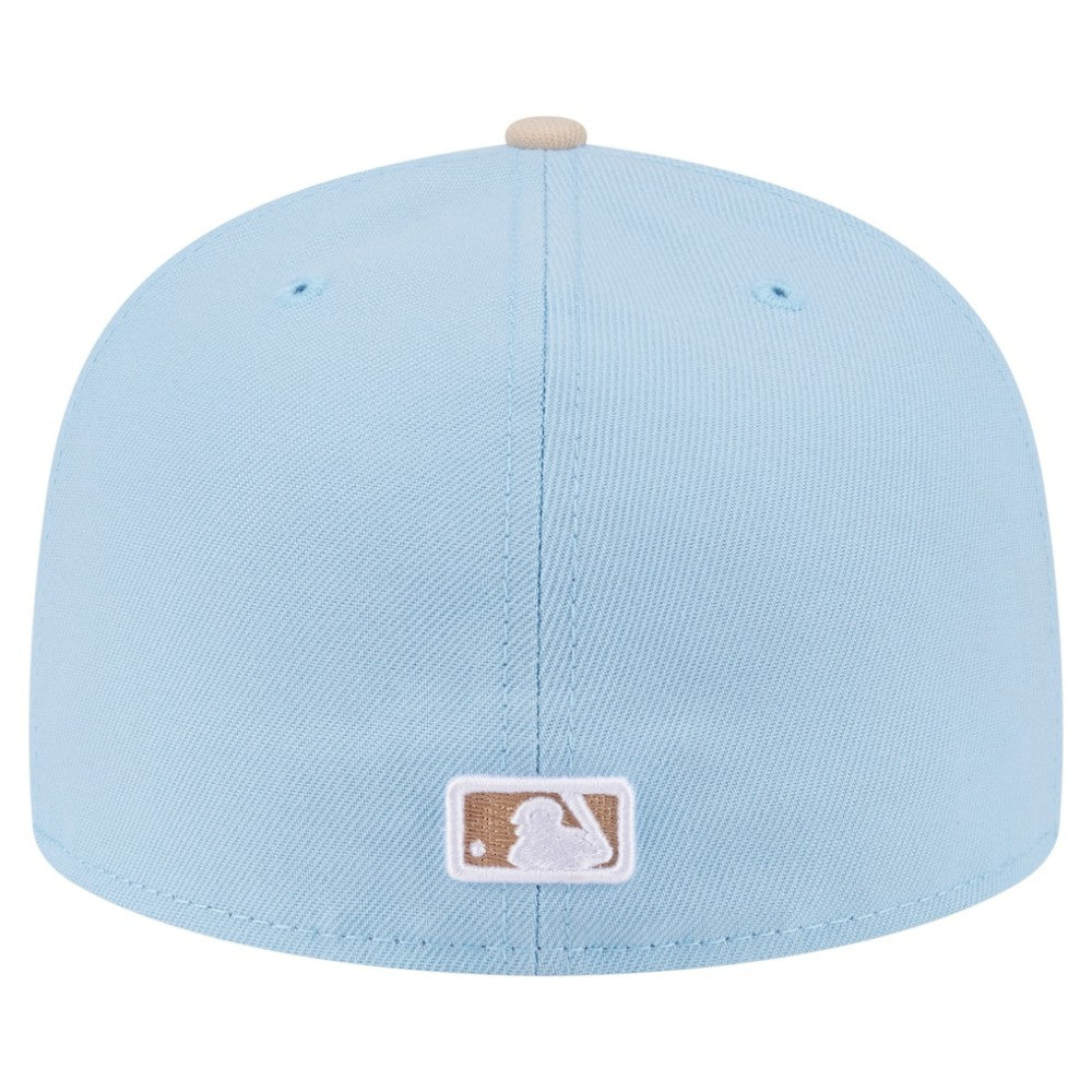 Chicago White Sox Two-Tone Color Pack A-Frame 59FIFTY Fitted Hat Light Blue/Cream | New Era