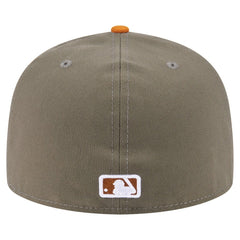 Chicago Cubs Two-Tone Color Pack A-Frame 59FIFTY Fitted Hat Olive/Orange | New Era