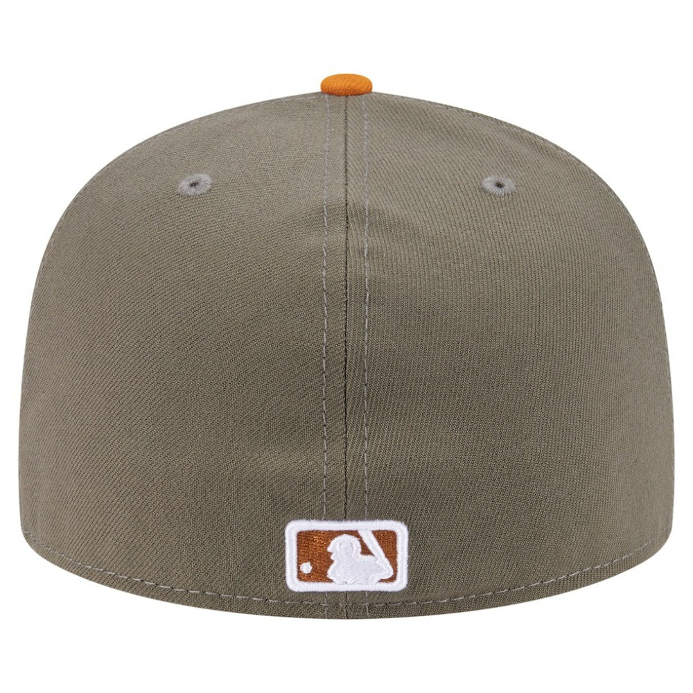 Cincinnati Reds Two-Tone Color Pack A-Frame 59FIFTY Fitted Hat Olive/Orange | New Era