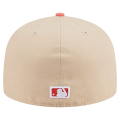 San Francisco Giants Two-Tone Color Pack A-Frame 59FIFTY Fitted Hat Light Beige/Coral | New Era