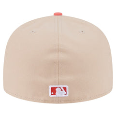 Chicago White Sox Two-Tone Color Pack A-Frame 59FIFTY Fitted Hat Light Beige/Coral | New Era