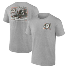 Anaheim Ducks Glory Skates T-Shirt Heather Gray