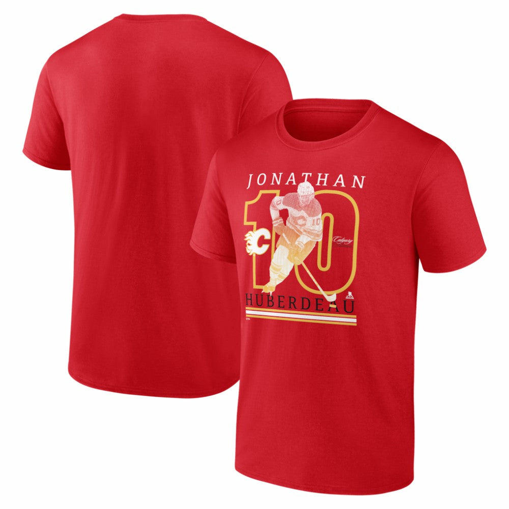 Jonathan Huberdeau Calgary Flames Player Show T-Shirt Red
