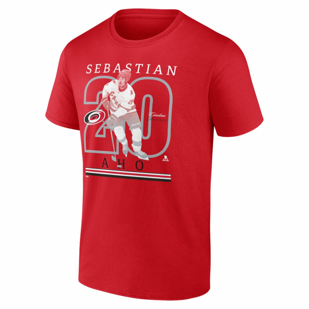 Sebastian Aho Carolina Hurricanes Player Show T-Shirt Red