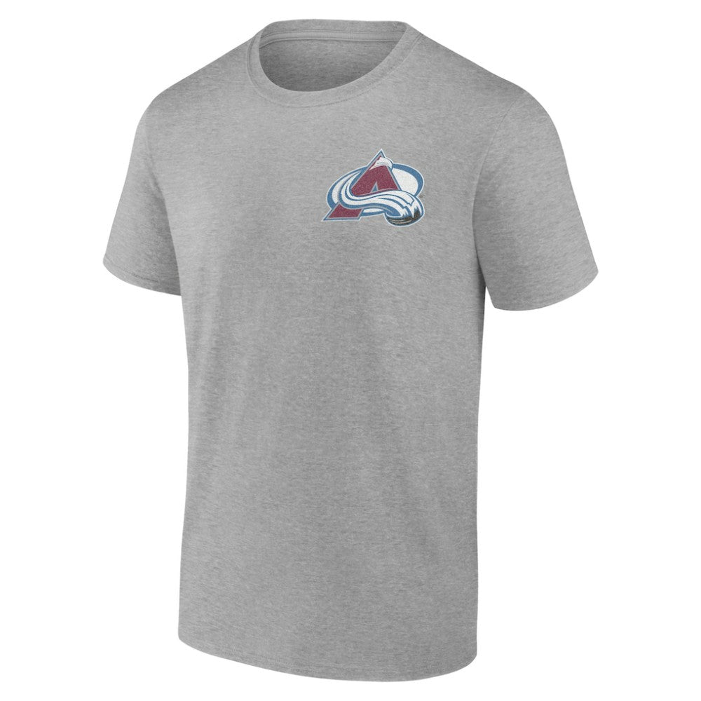 Colorado Avalanche Glory Skates T-Shirt Heather Gray