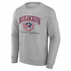 Columbus Blue Jackets Reign Supreme Pullover Sweatshirt Gray