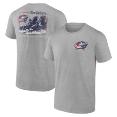 Columbus Blue Jackets Glory Skates T-Shirt Heather Gray