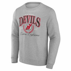 New Jersey Devils Reign Supreme Pullover Sweatshirt Gray