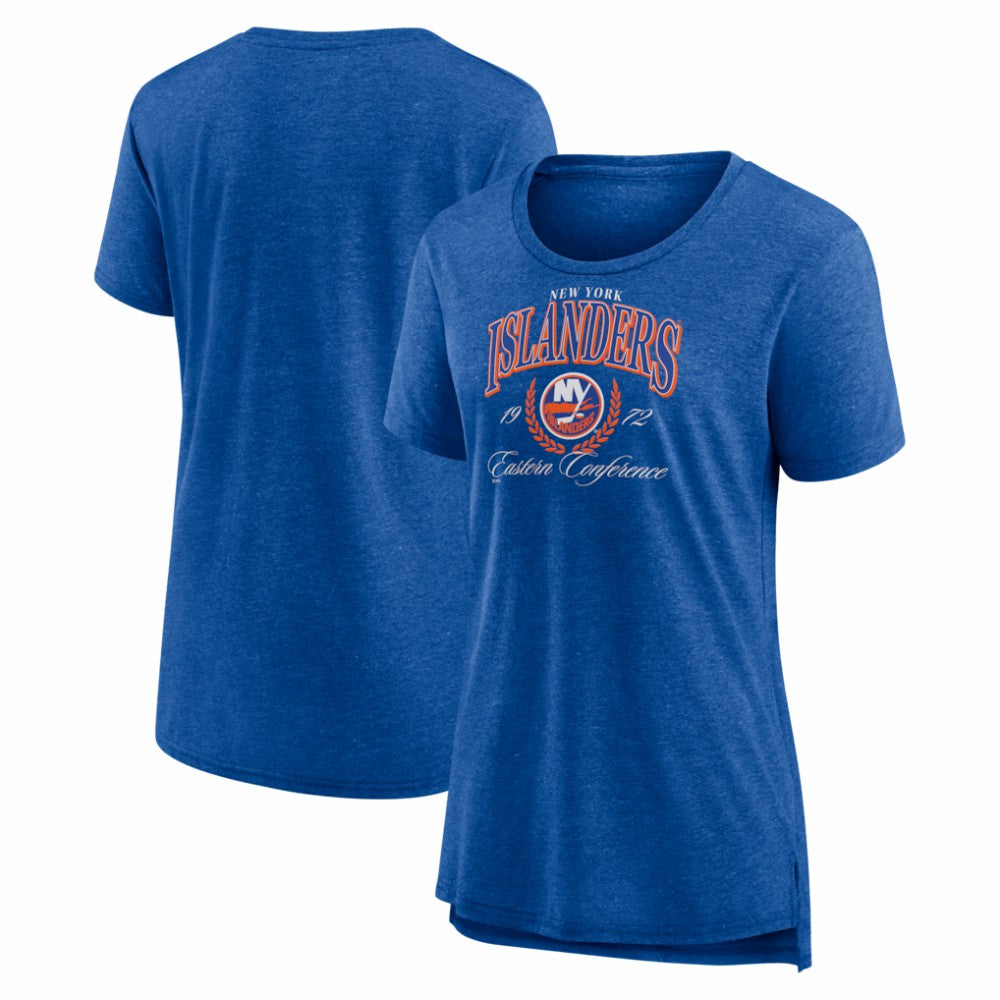 New York Islanders Women's Reign Supreme Tri-Blend T-Shirt Royal