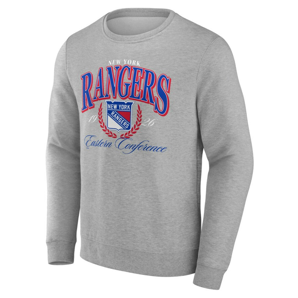 New York Rangers Reign Supreme Pullover Sweatshirt Gray