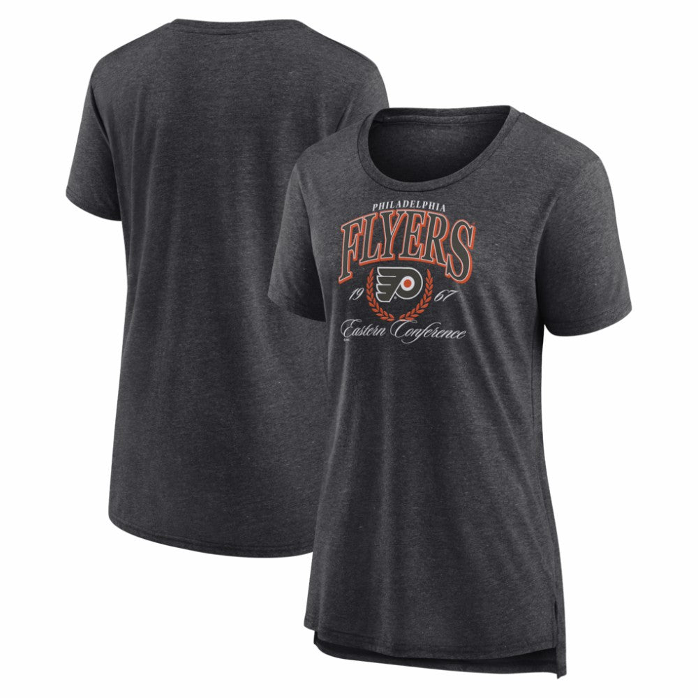 Philadelphia Flyers Women's Reign Supreme Tri-Blend T-Shirt Gray