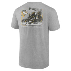 Pittsburgh Penguins Glory Skates T-Shirt Heather Gray