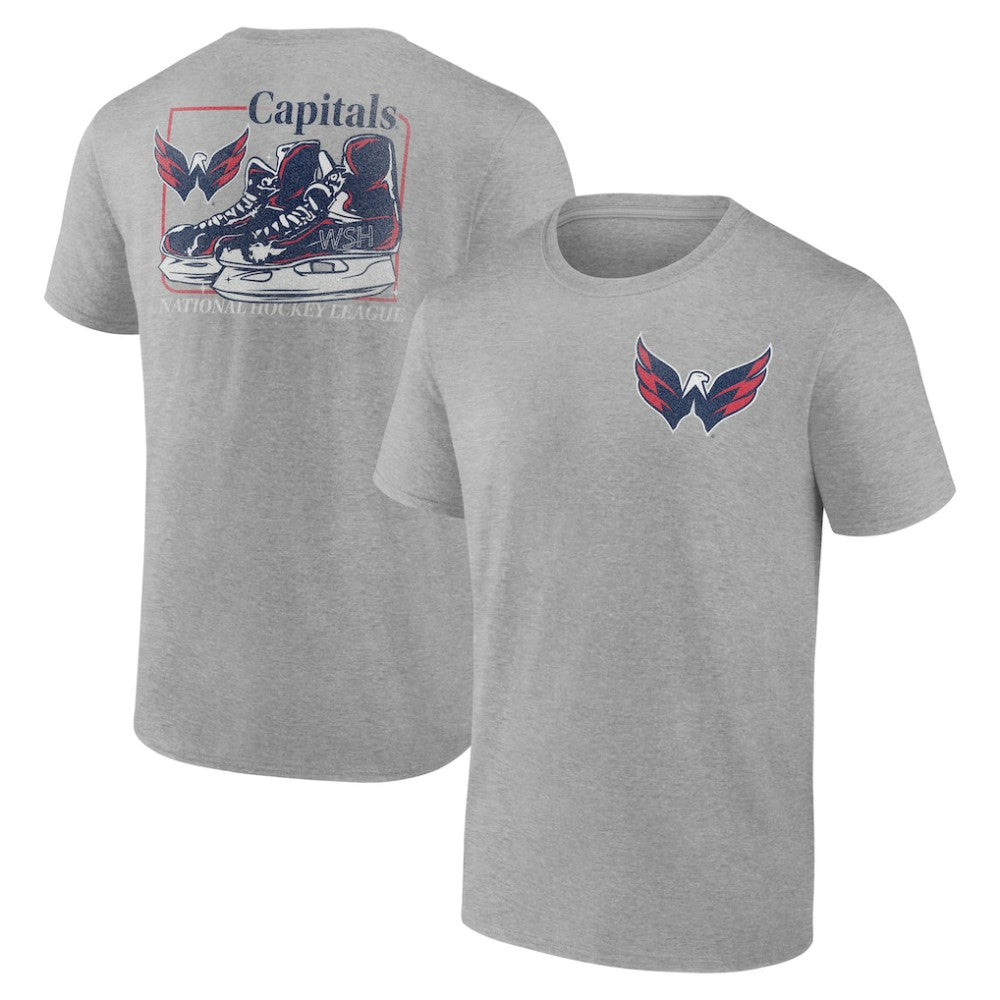 Washington Capitals Glory Skates T-Shirt Heather Gray