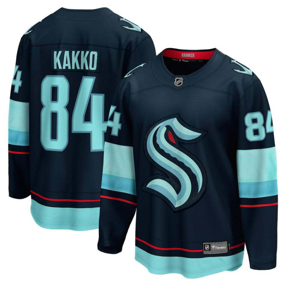 Kaapo Kakko Seattle Kraken Fanatics Home Breakaway Player Jersey Deep Sea Blue