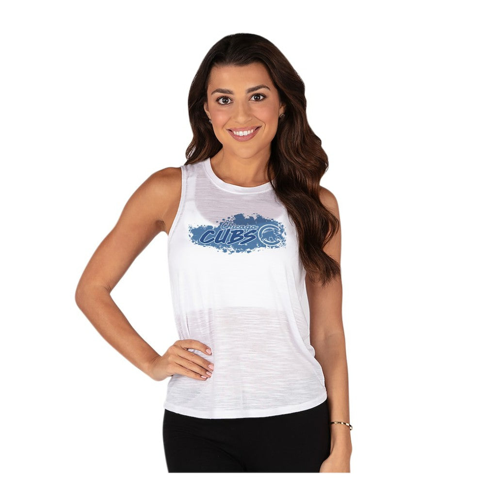 Chicago Cubs Concepts Sport Women's Infuse Slub Tank Top White