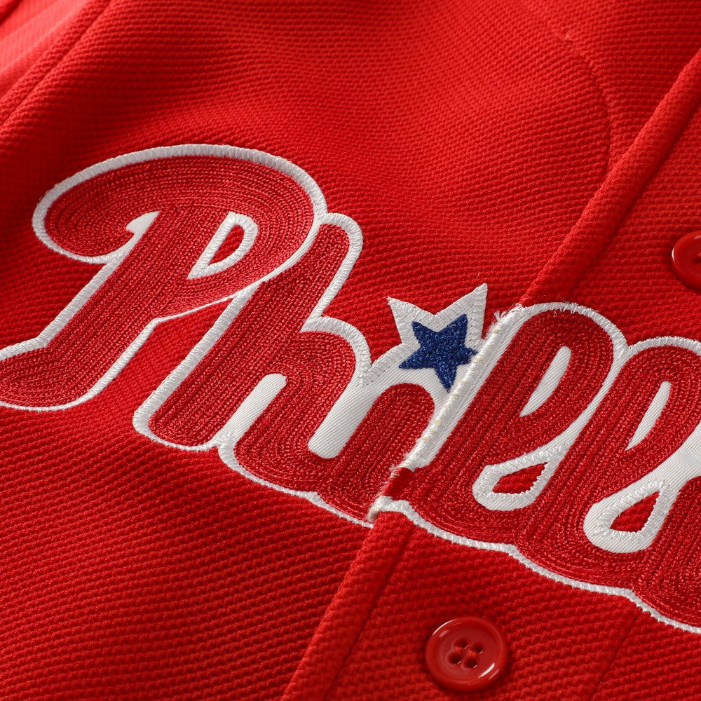 Ryan Howard Philadelphia Phillies Cooperstown Collection Batting Practice Jersey - Red | Mitchell & Ness