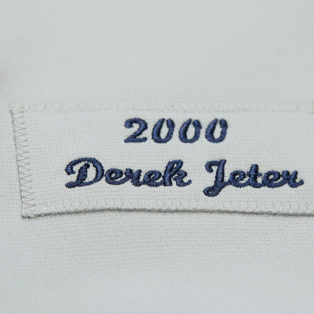 Derek Jeter New York Yankees Cooperstown Collection 2000 World Series Authentic Jersey Gray | Mitchell & Ness