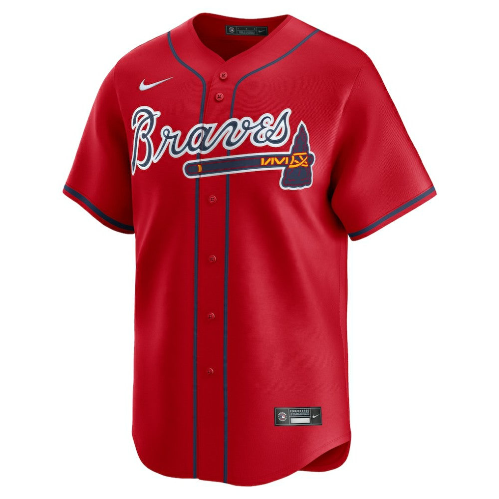 Atlanta Braves Alternate Limited Custom Jersey - Red