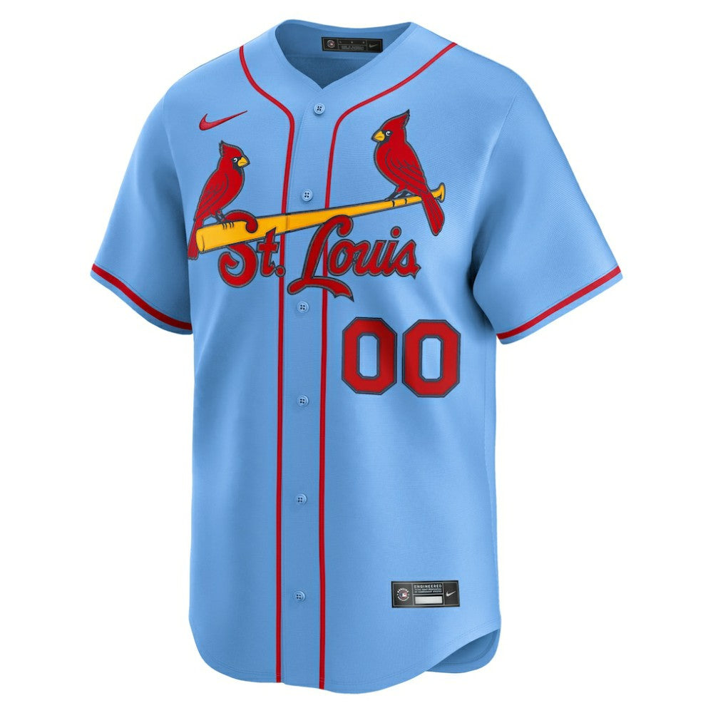 St. Louis Cardinals Alternate Limited Custom Jersey Light Blue | Nike