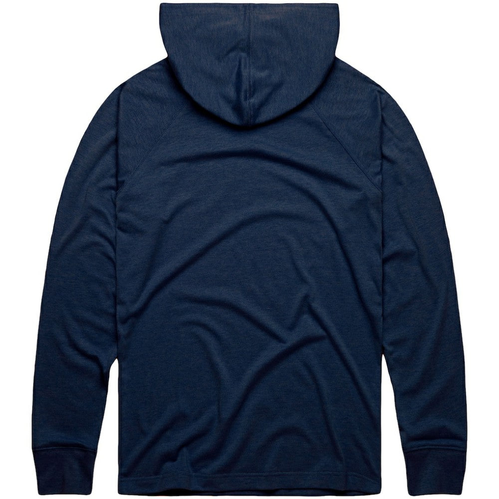 Detroit Tigers Homage Lightweight Raglan Tri-Blend Pullover Hoodie Navy