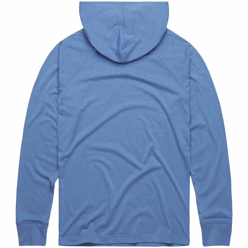 Milwaukee Brewers Homage Lightweight Raglan Tri-Blend Pullover Hoodie Powder Blue