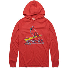 St. Louis Cardinals Homage Lightweight Raglan Tri-Blend Pullover Hoodie Red