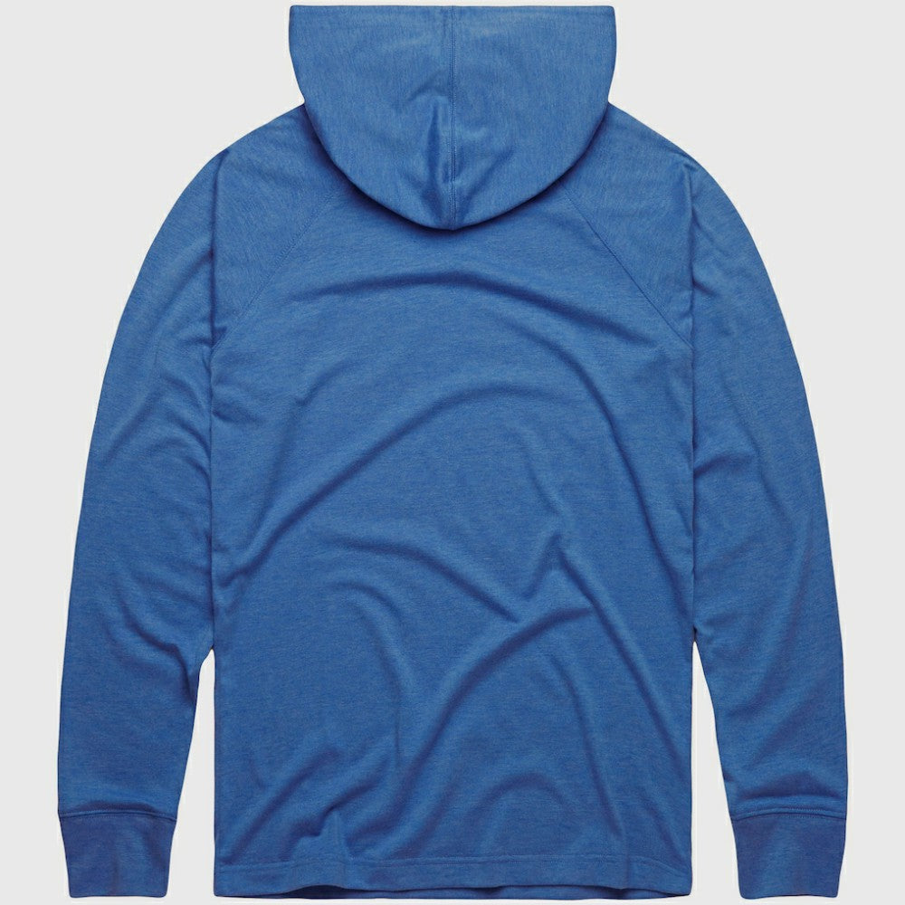 Texas Rangers Homage Lightweight Raglan Tri-Blend Pullover Hoodie Light Blue