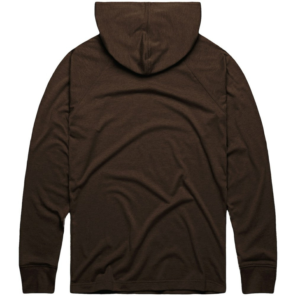 San Diego Padres Homage Lightweight Raglan Tri-Blend Pullover Hoodie Brown
