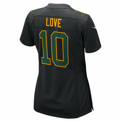 Jordan Love Green Bay Packers Women's Fashion Game Jersey - Black