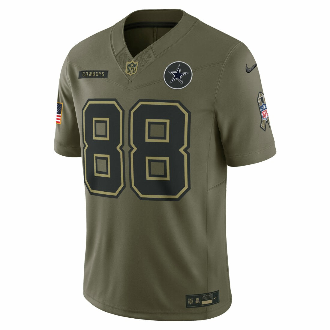 CeeDee Lamb Dallas Cowboys 2025 Salute to Service Limited Jersey - Olive