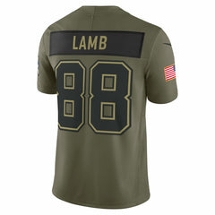 CeeDee Lamb Dallas Cowboys 2025 Salute to Service Limited Jersey - Olive
