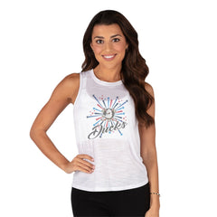 Anaheim Ducks Concepts Sport Women's Infuse Knit Tank Top White