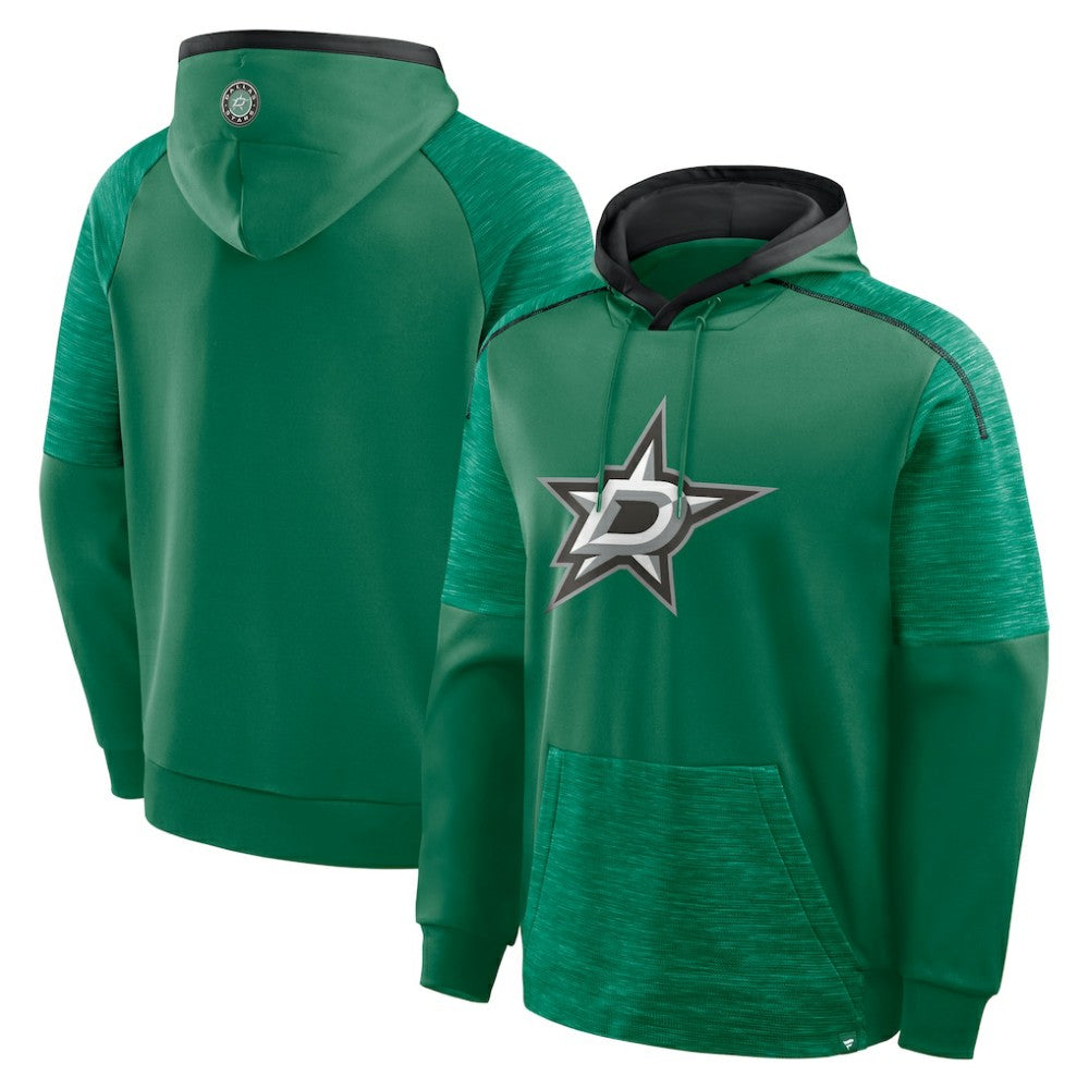 Dallas Stars Fanatics Goaltender Defender Pullover Hoodie Kelly Green