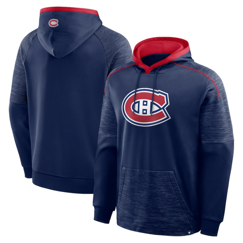 Montreal Canadiens Fanatics Goaltender Defender Pullover Hoodie Navy