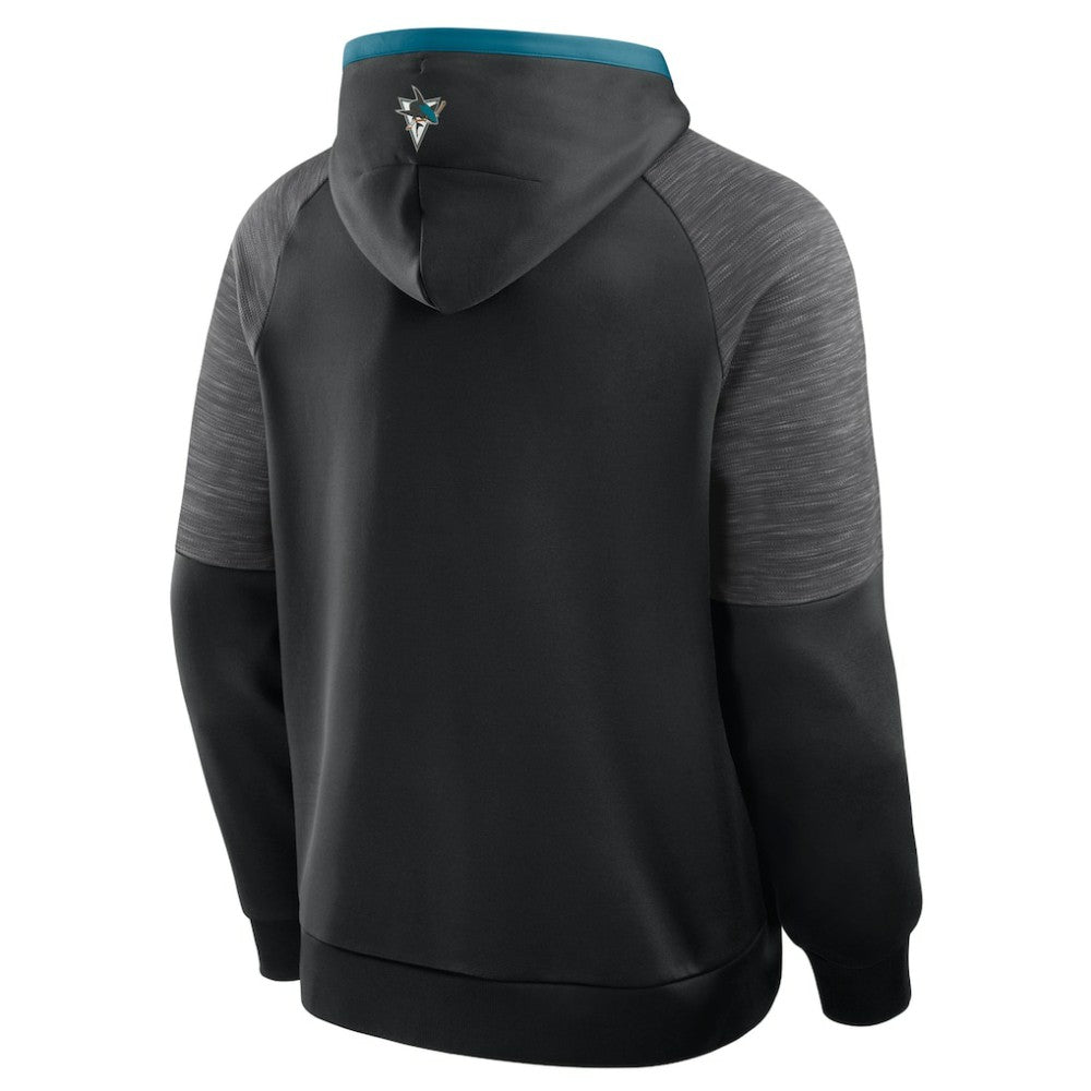 San Jose Sharks Fanatics Goaltender Defender Pullover Hoodie Black