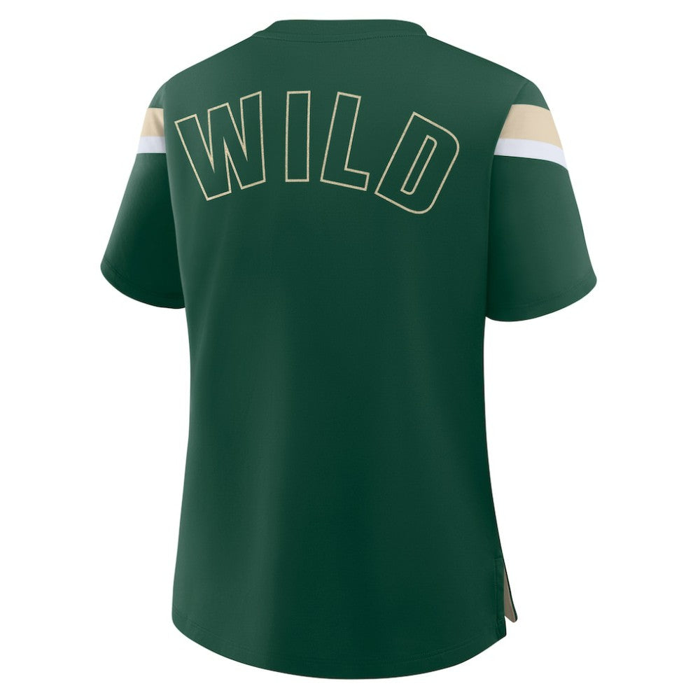 Minnesota Wild Fanatics Women's Offside Athena T-Shirt Green