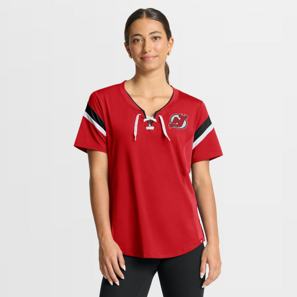 New Jersey Devils Fanatics Women's Offside Athena T-Shirt Red